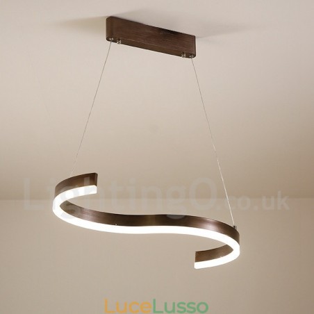 Lampada a sospensione lineare dimmerabile con telecomando Design moderno Lampada a sospensione lineare dimmerabile con telecomando Design moderno