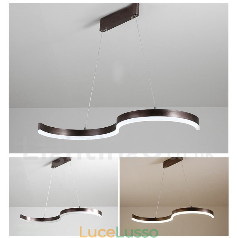 Lampada a sospensione lineare dimmerabile con telecomando Design moderno