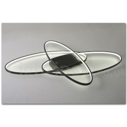 Lampada da soffitto ovale moderna contemporanea in alluminio dimmerabile, lampada da soffitto a filo per soggiorno, camera da letto, può essere utilizzata anche come applique