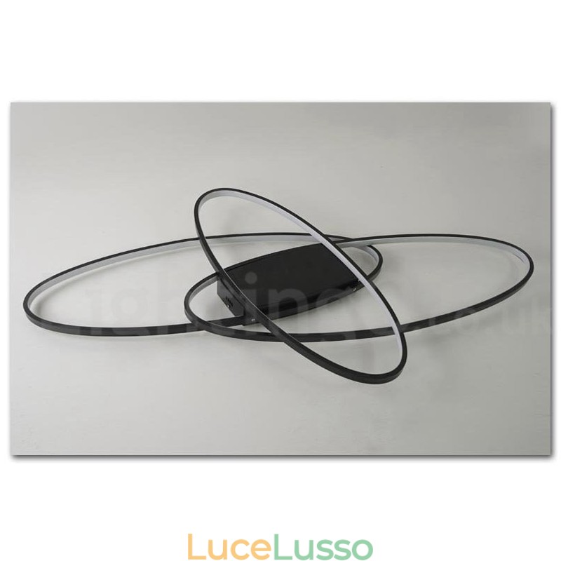 Lampada da soffitto ovale moderna contemporanea in alluminio dimmerabile, lampada da soffitto a filo per soggiorno, camera da letto, può essere utilizzata anche come applique