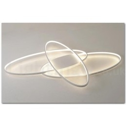 Lampada da soffitto ovale moderna contemporanea in alluminio dimmerabile, lampada da soffitto a filo per soggiorno, camera da letto, può essere utilizzata anche come applique