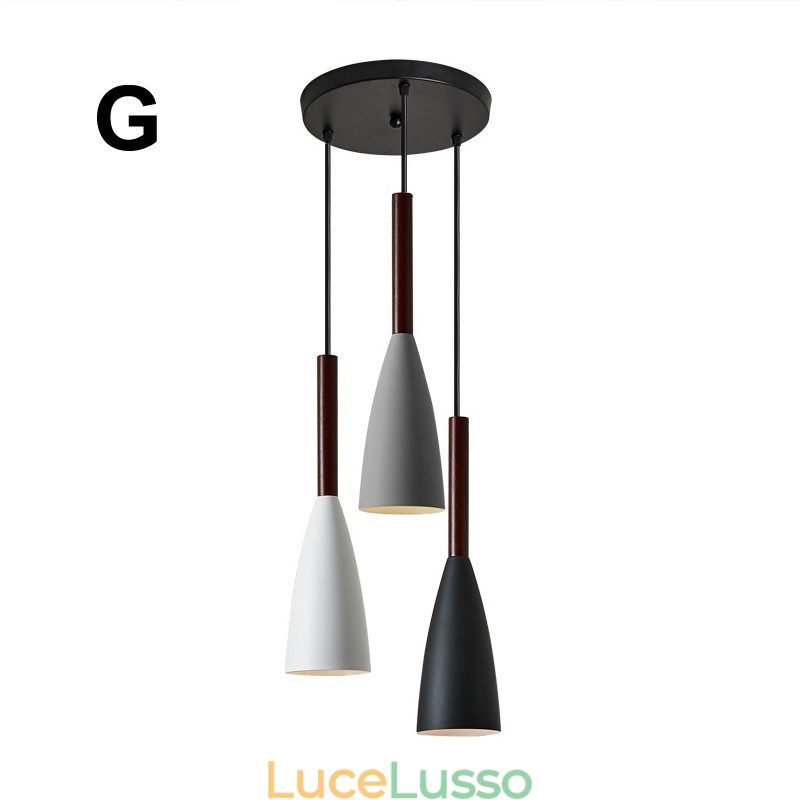 Lampada a sospensione moderna e contemporanea Macaron