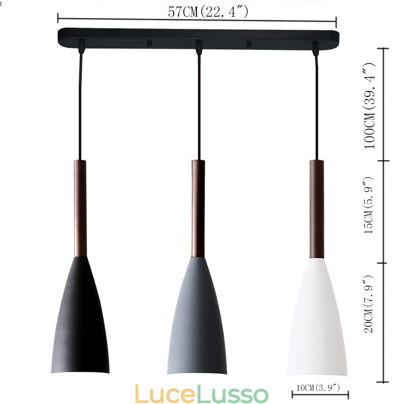 Lampada a sospensione moderna e contemporanea Macaron