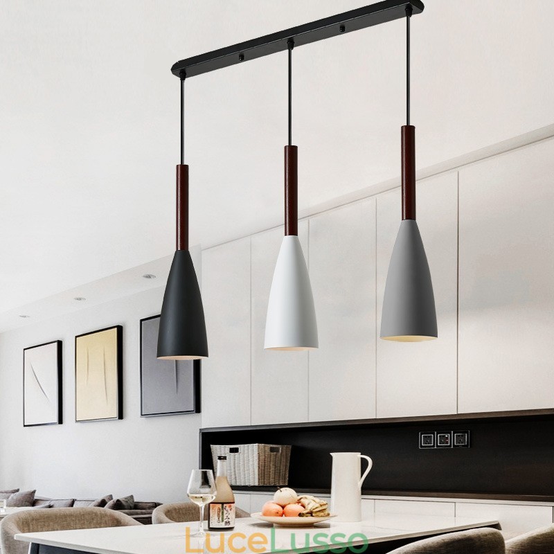 Lampada a sospensione moderna e contemporanea Macaron