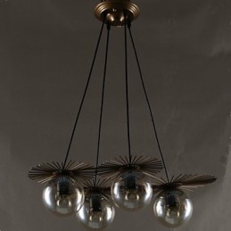 Lampadario in vetro artistico a forma di fagiolo rotondo