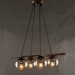 Lampadario in vetro artistico a forma di fagiolo rotondo