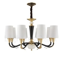 Lampadario a sospensione in ottone puro, rustico, retrò, vintage, con paralumi in vetro e pietra
