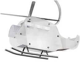 Lampada per bambini semplice Lampada per elicottero in vetro con cartoni animati