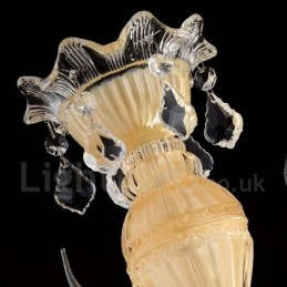 Lampadario a candela moderno e contemporaneo di lusso in cristallo