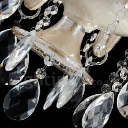 Lampadario a candela moderno e contemporaneo di lusso in cristallo