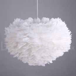 Lampadario a forma di piuma multicolore, moderno e contemporaneo