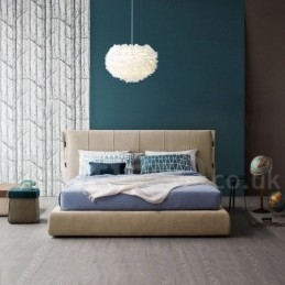 Lampadario a forma di piuma multicolore, moderno e contemporaneo