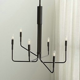 Lampadario in metallo dipinto in stile country