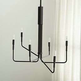 Lampadario in metallo dipinto in stile country