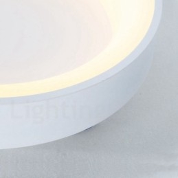 Lampada da soffitto rotonda in legno multicolore dimmerabile con paralume in acrilico Lampada da soffitto in stile nordico