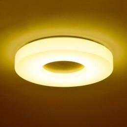 Lampada da soffitto rotonda in legno ultra sottile dimmerabile con paralume in acrilico Lampada da soffitto in stile nordico