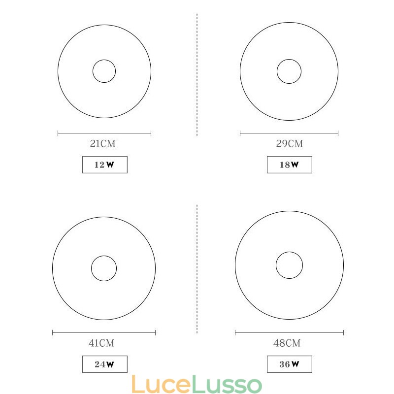Lampada da soffitto rotonda in legno ultra sottile dimmerabile con paralume in acrilico Lampada da soffitto in stile nordico