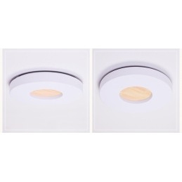 Lampada da soffitto rotonda in legno ultra sottile dimmerabile con paralume in acrilico Lampada da soffitto in stile nordico