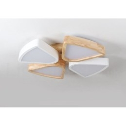 Lampada da soffitto in legno di petalo ultra sottile dimmerabile con paralume in acrilico Lampada da soffitto in stile nordico
