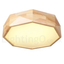 Lampada da soffitto in legno dimmerabile con paralume in acrilico Lampada da soffitto in stile nordico