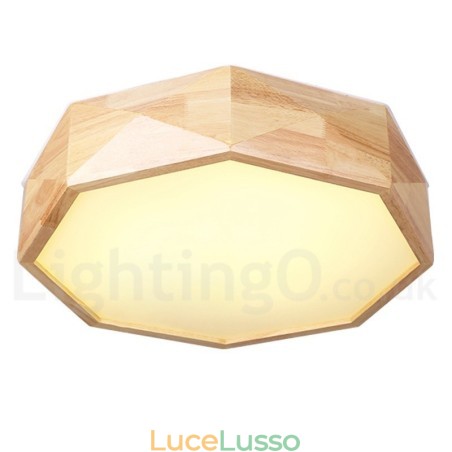 Lampada da soffitto in legno dimmerabile con paralume in acrilico Lampada da soffitto in stile nordico Lampada da soffitto in legno dimmerabile con paralume in acrilico Lampada da soffitto in stile nordico