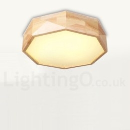 Lampada da soffitto in legno dimmerabile con paralume in acrilico Lampada da soffitto in stile nordico