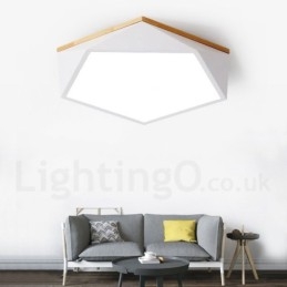 Lampada da soffitto in legno multicolore Macaron dimmerabile con paralume in acrilico Lampada da soffitto in stile nordico
