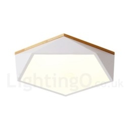 Lampada da soffitto in legno multicolore Macaron dimmerabile con paralume in acrilico Lampada da soffitto in stile nordico