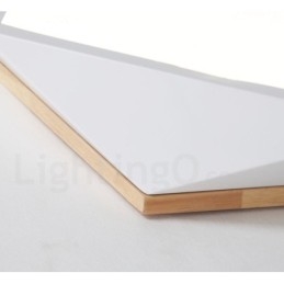 Lampada da soffitto in legno multicolore Macaron dimmerabile con paralume in acrilico Lampada da soffitto in stile nordico