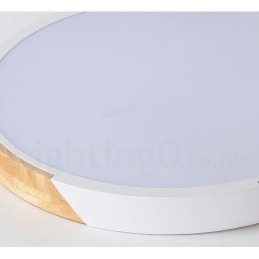 Lampada da soffitto ultra sottile in legno Macaron multicolore dimmerabile con paralume in acrilico Lampada da soffitto in stile nordico
