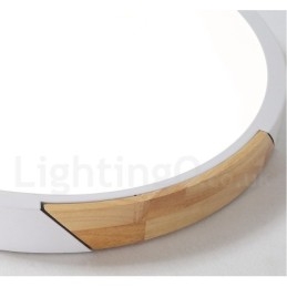 Lampada da soffitto ultra sottile in legno Macaron multicolore dimmerabile con paralume in acrilico Lampada da soffitto in stile nordico