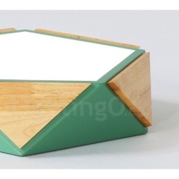 Lampada da soffitto in legno multicolore Macaron dimmerabile con paralume in acrilico Lampada da soffitto in stile nordico