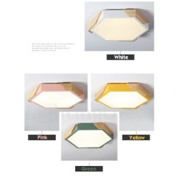 Lampada da soffitto in legno multicolore ultra sottile Macaron dimmerabile con paralume in acrilico Lampada da soffitto in stile nordico