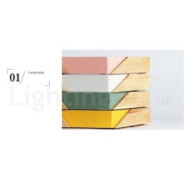 Lampada da soffitto in legno multicolore ultra sottile Macaron dimmerabile con paralume in acrilico Lampada da soffitto in stile nordico