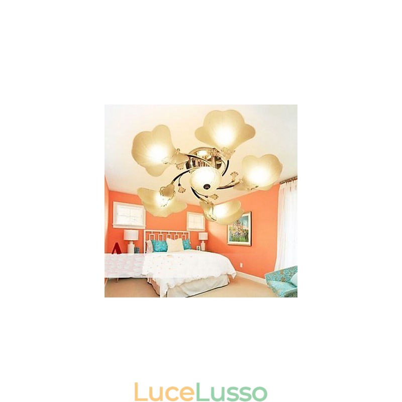 Lampada da soffitto in vetro Lampada da soffitto