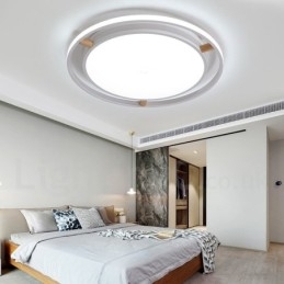 Lampada da soffitto rotonda in legno multicolore ultra sottile Macaron dimmerabile con paralume in acrilico Lampada da soffitto in stile nordico