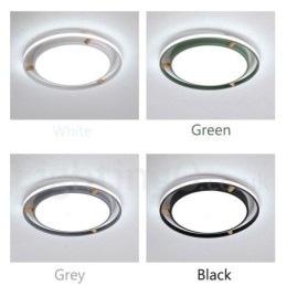 Lampada da soffitto rotonda in legno multicolore ultra sottile Macaron dimmerabile con paralume in acrilico Lampada da soffitto in stile nordico