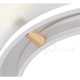Lampada da soffitto rotonda in legno multicolore ultra sottile Macaron dimmerabile con paralume in acrilico Lampada da soffitto in stile nordico