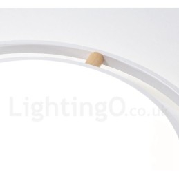 Lampada da soffitto rotonda in legno multicolore ultra sottile Macaron dimmerabile con paralume in acrilico Lampada da soffitto in stile nordico