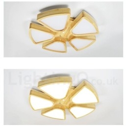 Lampada da soffitto in legno a forma di petalo con paralume in acrilico Lampada da soffitto in stile nordico