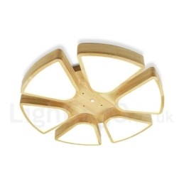 Lampada da soffitto in legno a forma di petalo con paralume in acrilico Lampada da soffitto in stile nordico