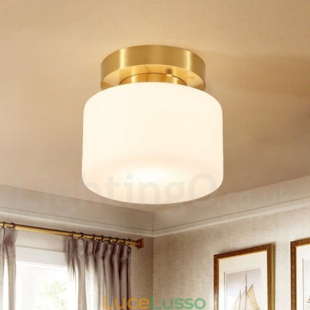 Lampada da soffitto retrò vintage con paralume Lampada da soffitto retrò vintage con paralume