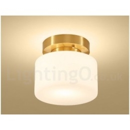Lampada da soffitto retrò vintage con paralume
