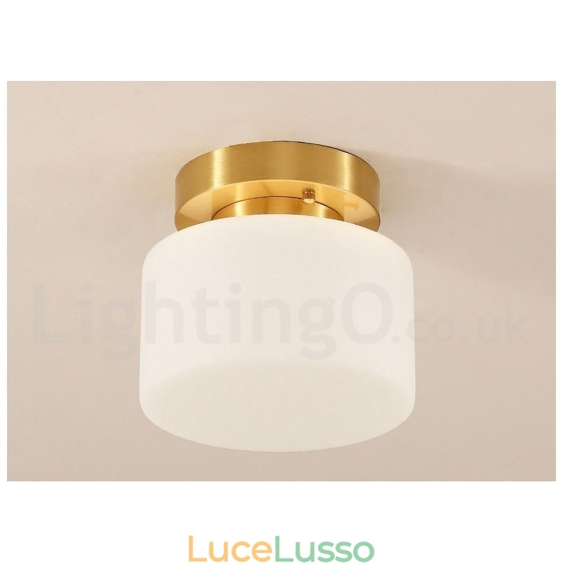 Lampada da soffitto retrò vintage con paralume