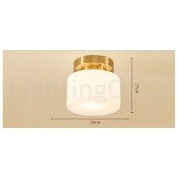 Lampada da soffitto retrò vintage con paralume