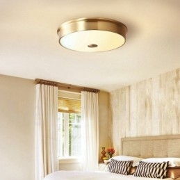 Lampada da soffitto retrò vintage con paralume in vetro