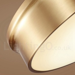 Lampada da soffitto retrò vintage con paralume in vetro