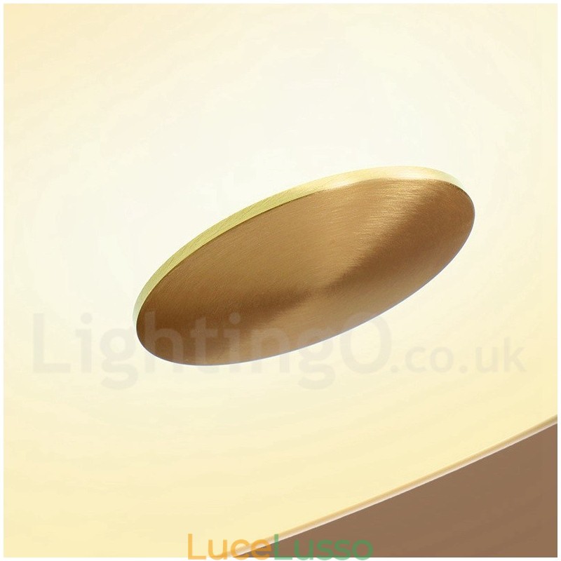 Lampada da soffitto retrò vintage con paralume in vetro