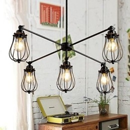 Lampadario Mini Stile Moderno Contemporaneo Metallo