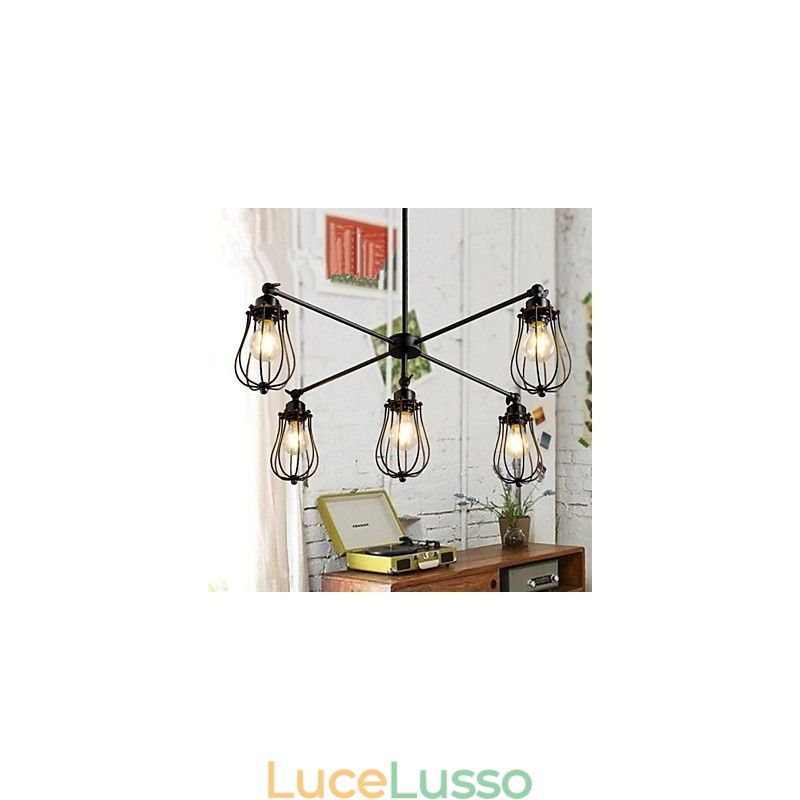 Lampadario Mini Stile Moderno Contemporaneo Metallo